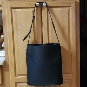 Large Black Shoulder Tote NWOT